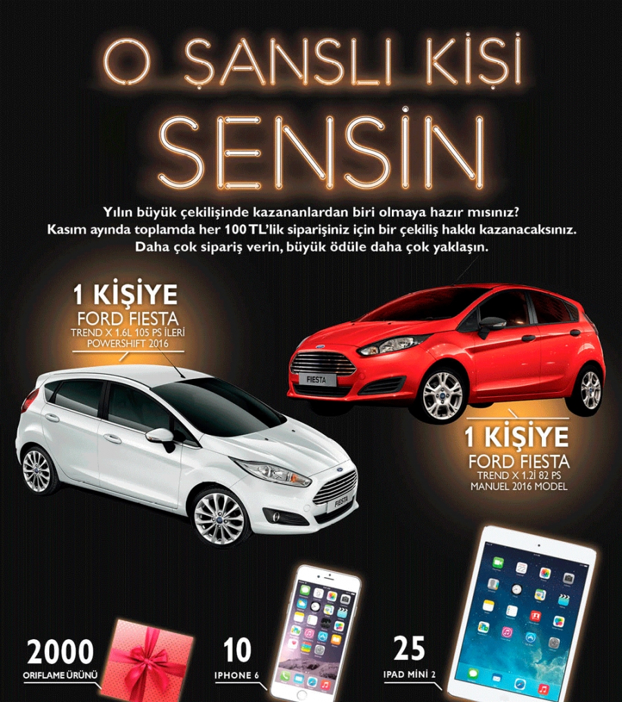 Oriflame Ford Fiesta Çekiliş Sonucu Açıklandı  2017